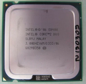 Cpu Processore Intel Core 2 Duo E8400 - 3.0/6M/1333/06 - Socket 775 - SLB9J - Imagen 1 de 1