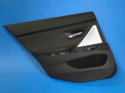 BMW F06 640I 650I GRAN COUPE REAR LEFT DOOR PANEL DAKOTA BLACK BANG & OLUFSEN - Image 1 of 4