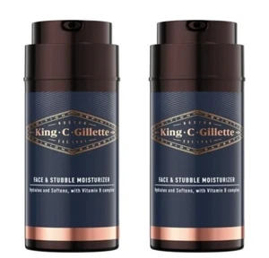 2 X Gillette King C Face & Stubble Moisturiser 100mL - Picture 1 of 2
