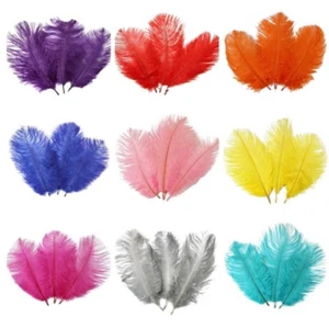 3 Sizes Beautiful Ostrich Feathers Fly Plume Craft Hat Arts Decorations Party UK - Picture 1 of 17