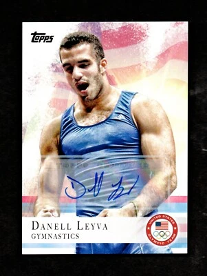 Autógrafo 2012 Topps equipe olímpica dos EUA DANELL LEYVA medalhista de ginástica #56 - Imagem 1 de 2