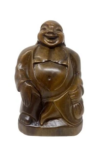 Buda tallado en madera vintage Lina Vizcarra-Oandasan - Imagen 1 de 9