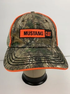Mustang Caterpillar Realtree Camuflaje Camionero Caza Gorra Sombrero Snapback Equipo - Imagen 1 de 12