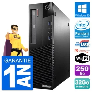PC Lenovo ThinkCentre M93p SFF Intel G3220 RAM 32Go Disque 250Go Windows 10 Wifi - Photo 1/3