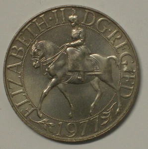 1977 GREAT BRITAIN CROWN QUEEN ELIZABETH II SILVER JUBILIEE - Picture 1 of 2