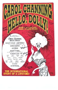 1995 HELLO DOLLY! Carol Channing Signed By The Entire Cast Broadway Poster - Picture 1 of 10