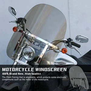 18"x16" Large Clear Windscreen Windshield For Yamaha TTR 125 110 230 250 90 50 - Picture 1 of 10