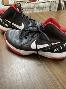 Nike Air Overplay IX Black/Red Basketball Shoe size 8 - Picture 1 of 1