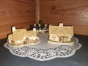 SET OF 3 AUTHENTIC ©DAVID WINTER SIGNED MINI-COTTAGES - Picture 1 of 11