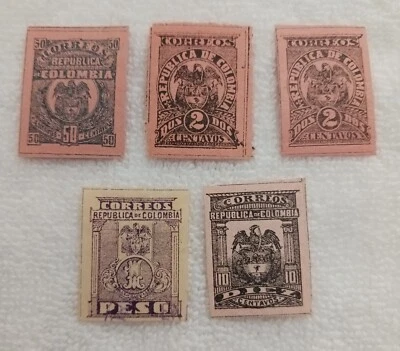 COLOMBIA - 1902 - MEDELLIN - SCOTT #266 - 266a - 269 - 271 - 272 - MH - Image 1 of 2
