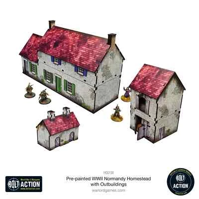 Warlord Game WW2 Normandy Homestead Village Outbuildings 28mm Bolt Action H00158 - Image 1 of 3