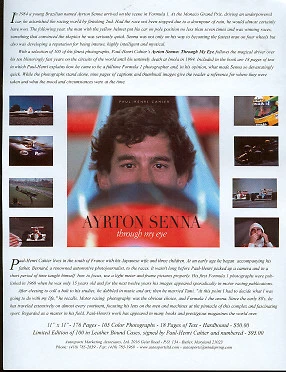 2005 Ayrton Senna "Through My Eye" Formula 1 handout Cover