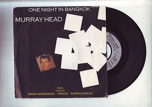 disque 45 tours - murray head - one night in bangkok  - Imagen 1 de 1