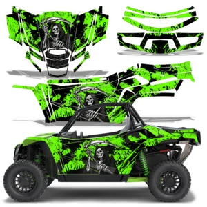 UTV Graphics Kit Decal Sticker For Textron Wildcat XX 2018 & Up REAPER GREEN - Picture 1 of 3