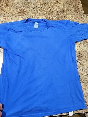 Mossy Oak XL 18-20 BOYS PLAIN Blue T SHIRT - Image 1 of 4