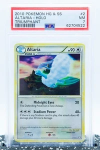 PSA 7 ALTARIA 2/102 Holo Rare HG & SS TRIUMPHANT 2010 - Pokemon Card - Bild 1 von 3