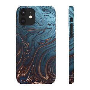 Navy and Gold iPhone and Samsung phone case