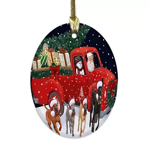 Thai Ridgeback cane ovale vetro decorazioni natalizie da appendere decorazioni albero di natale - Foto 1 di 7