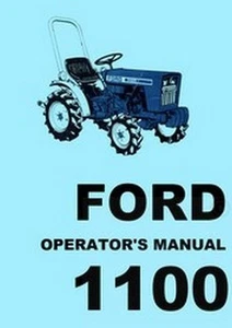 Ford 1100 Tractor Owner Operators Manual - Picture 1 of 1