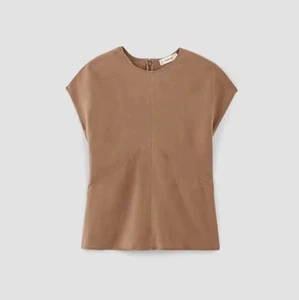 Everlane Drape Top Carob Brown Size 16/large - Picture 1 of 7