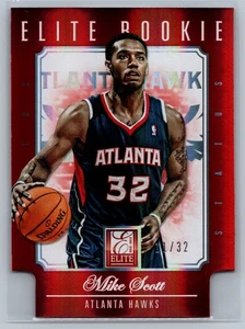 2012-13 Panini Elite #294 Mike Scott Atlanta Hawks RC status /32 - Picture 1 of 2