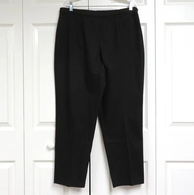 全新! St. John's Bay 14P 舒适腰裤黑色纯色 — 第 1/4 张图片