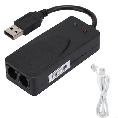 920L 56K USB2.0 Fax Modem External Dual Port Driver for Win  7 8 10 Usb B8H2 - Image 1 of 4