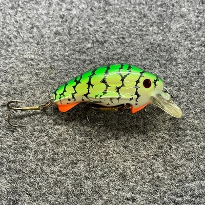 Worden's Timber Tiger Cub DC-4 Vintage Crankbait Lure - Fire Tiger - Image 1 of 4