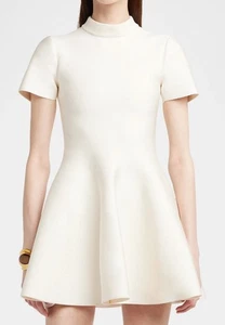 Tom ford SHORT TULIP SKIRT DRESS WITH MOCK NECK OFF White - XS - Retail $3290 - Picture 1 of 7