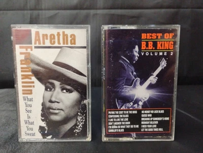 Vintage Aretha Franklin / B.B. King Cassette Lot 2 Blues / R&B Soul Tested Work  - Image 1 of 4