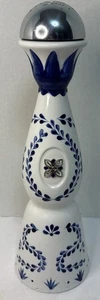 Tequila Clase Azul Reposado ceramica dipinta a mano blu bianco 15" vuota 750 ml - Foto 1 di 5