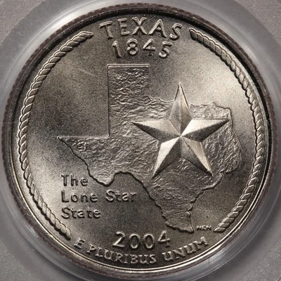 2004-D Texas State Quarter PCGS MS-68 - Old Series Holder with Flag Label! - Image 1 of 4