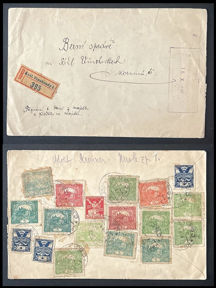 Checoslovaquia Cubierta Registrada Foto 1 de 1