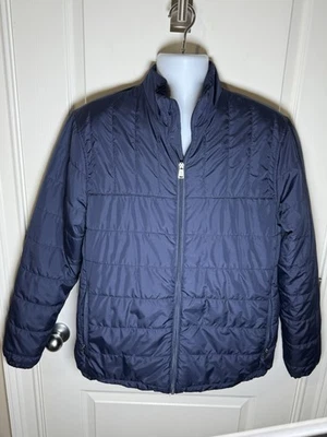 Chaps Ralph Lauren Puffer Coat Men Large Down Fill Winter Coat Zip Up Packable - Image 1 of 4