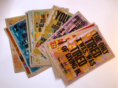 lote de 16 impressões de pôsteres Amos Paul Kennedy Jr 12,5x19 - série Rosa Parks - Imagem 1 de 4