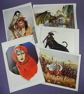 Chris Achilleos Fantasy Art Grußkarten 1992 - 5 verschiedene Designs - Bild 1 von 4
