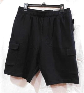NWT - Men's Fleece Cargo Shorts from Xersion - Black - Sz M - Picture 1 of 2