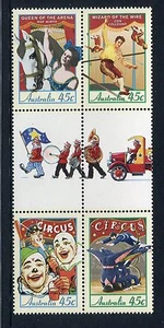1997 Circuses in Australia - MUH Gutter Block (A) - Picture 1 of 1