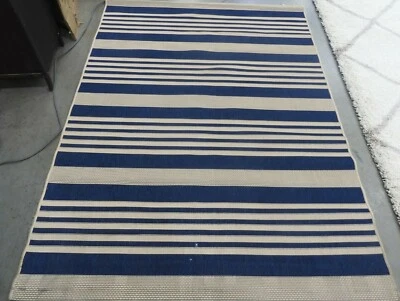 Alfombra manchada AZUL MARINO/BEIGE 5'-3" X 7'-7", precio reducido 1172608602 CY6062-268-5 Foto 1 de 4