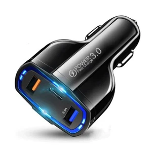 USB PD Type-C Car Charger QC 3.0 Fast Charge Adapter For Samsung Galaxy Android - Picture 1 of 5