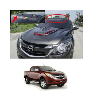 LED Front Roof Spoiler Cover Matte Black 1Pc For Mazda Bt50 Pro Pickup 2012 - 17 - Picture 1 of 3