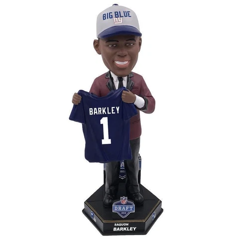 SAQUON BARKLEY NEW YORK GIANTS #1 DRAFT PICK BOBBLEHEAD NEW MINT IN BOX FOCO Cover
