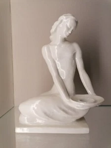 Rosenthal-Figur Nacktes Mädchen Sybill weiss als Kerzenständer 1. Wahl - Picture 1 of 10