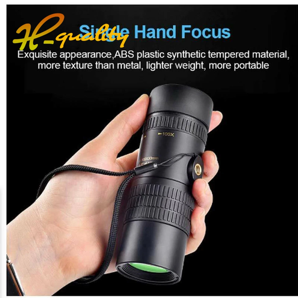 4K 10-300X40mm Super Telephoto Zoom Monocular Telescope/Tripod & Clip Set - Image 1 of 4