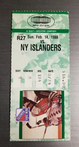 Marcel Dionne New York Rangers ticket stub becomes NHL #2 all time goal scorer Cover