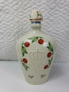 decanter h bootz anno 1650 decorated crown & cherries 1898 - 1948 gouda art - Picture 1 of 4