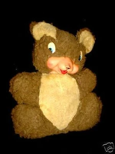 VINTAGE 1950-1960-STUFFED ANIMAL-TOY DOLL-Bear - Picture 1 of 1