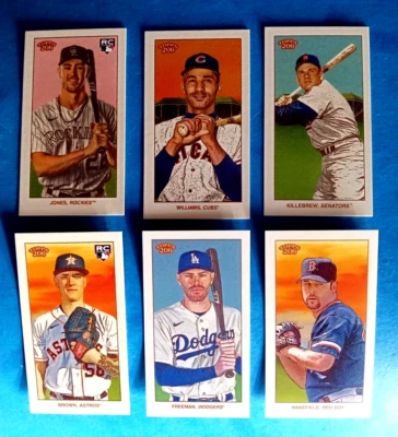 2023 Topps 206 Sweet Caporal Back/8 SP impresión corta, elige tarjeta sin procesar Foto 1 de 4