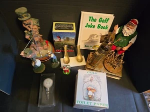 Golf Lot Of 11 Decor Book Toilet Paper Musical Audio Tapes Bottle Cork - Picture 1 of 23