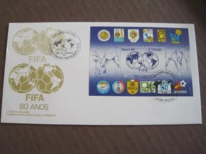 Brazil 1984 80 yrs of FIFA mini-sheet FDC no.19848. 16-1 - Picture 1 of 2
